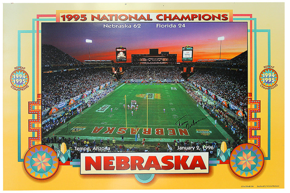 Osborne and Frazier Autographed Fiesta Bowl Print
