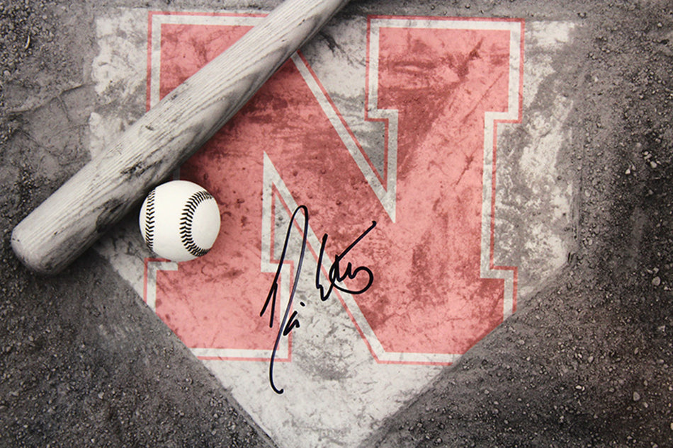 Darin Erstad Autographed Home Plate Photo