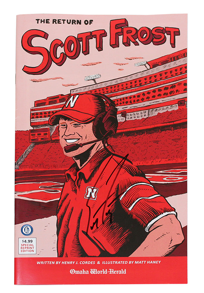 Coach Frost Autographed Huskers Comic Book