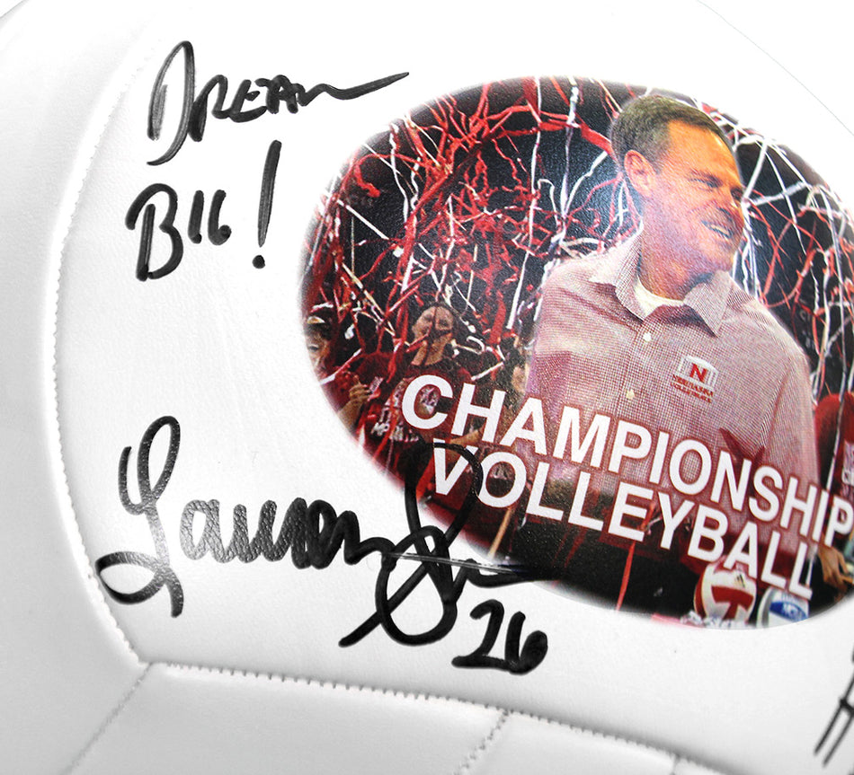 Cook Stivrins N Hames Autographed Nebraska Championship Volleyball