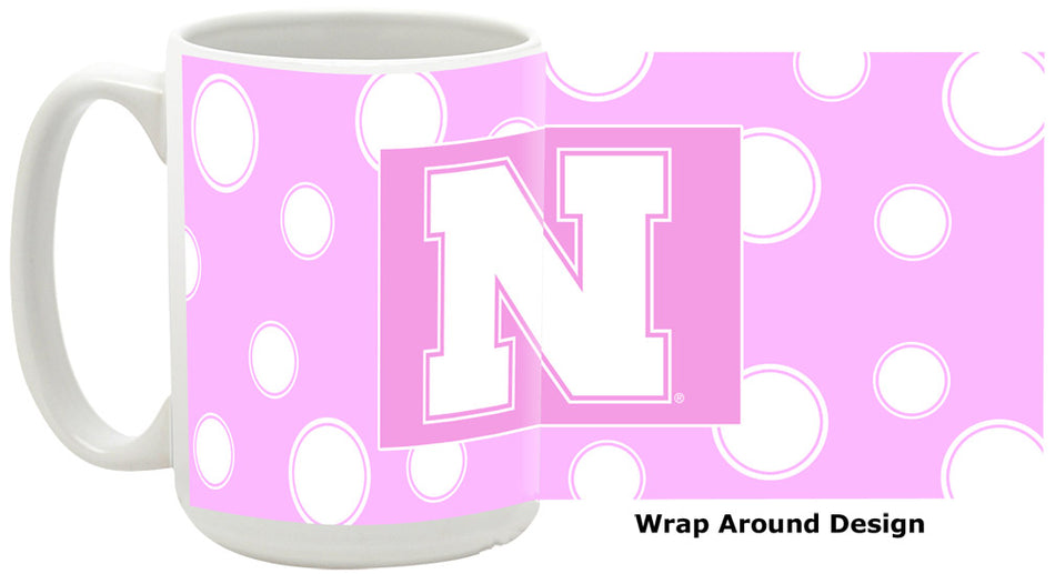Pink Polka Dot Mug