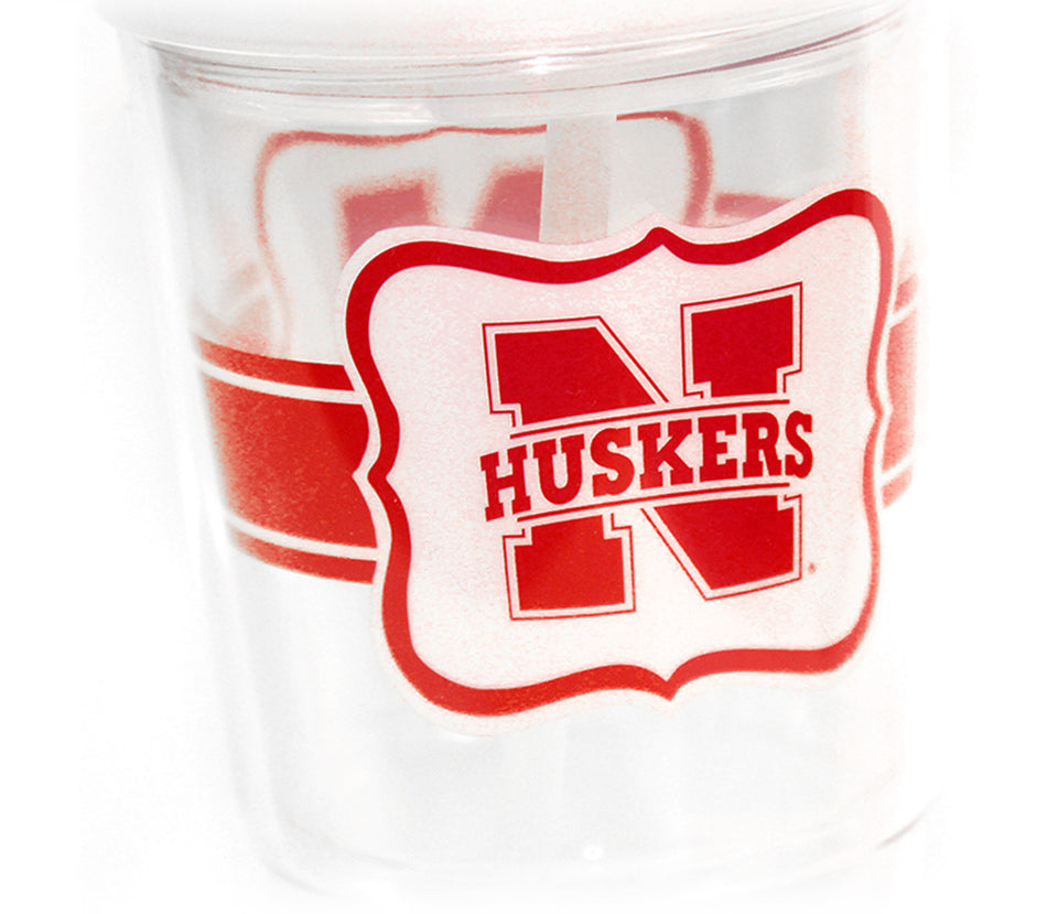 N Huskers Tailgate Tumbler with Straw