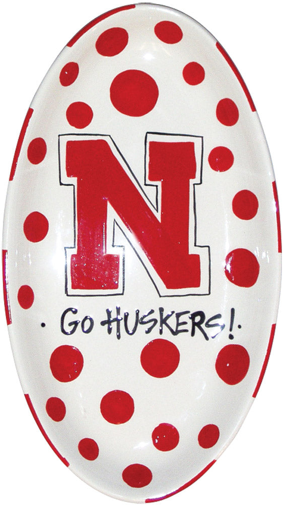 Polka Dot Oval Platter