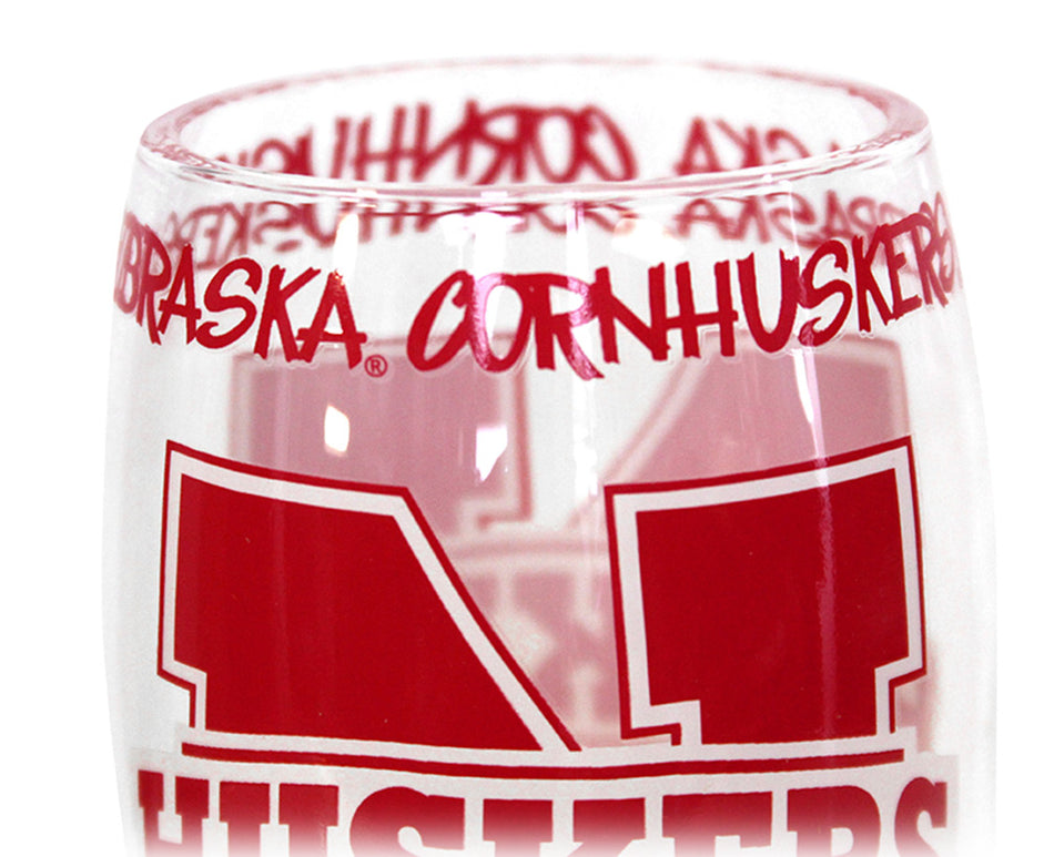 Crazy Huskers Pilsner Glass