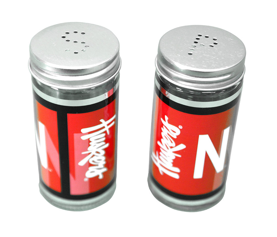Husker Iron N Glass Salt and Pepper Shakers