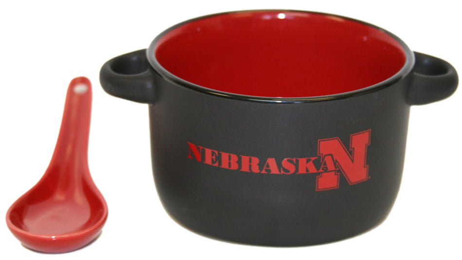 Nebraska Hilo Soup Bowl and Spoon