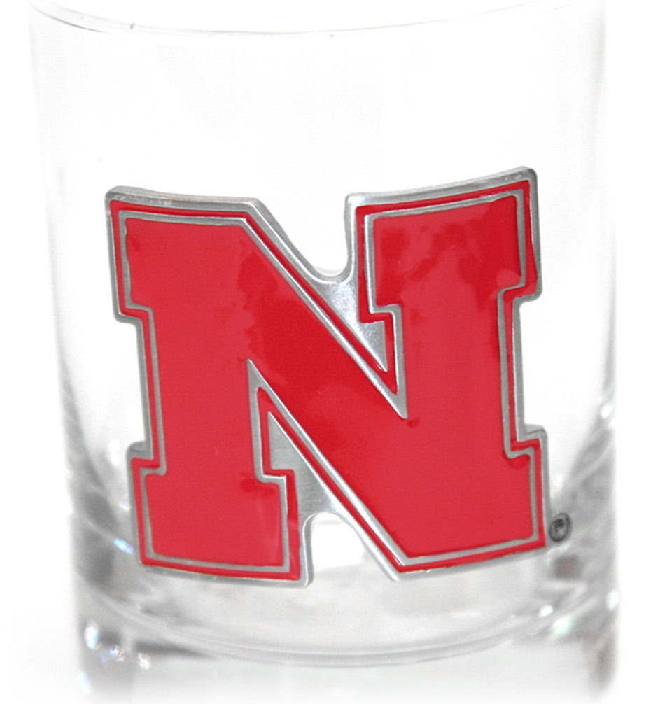 Nebraska  Logo Rocks  Glass