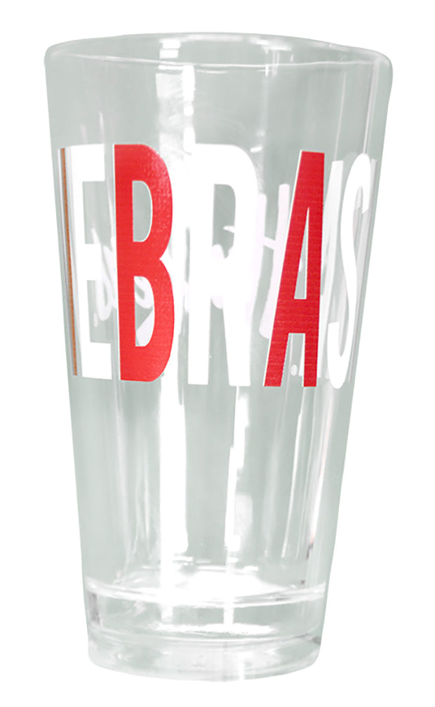 Huskers Script Pint Glass