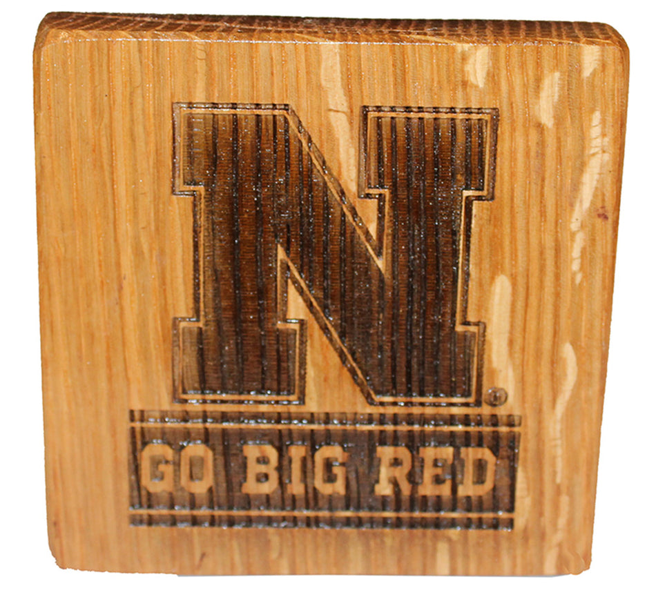 GBR Wood 4 Pack Bottle Opener Coaster Set