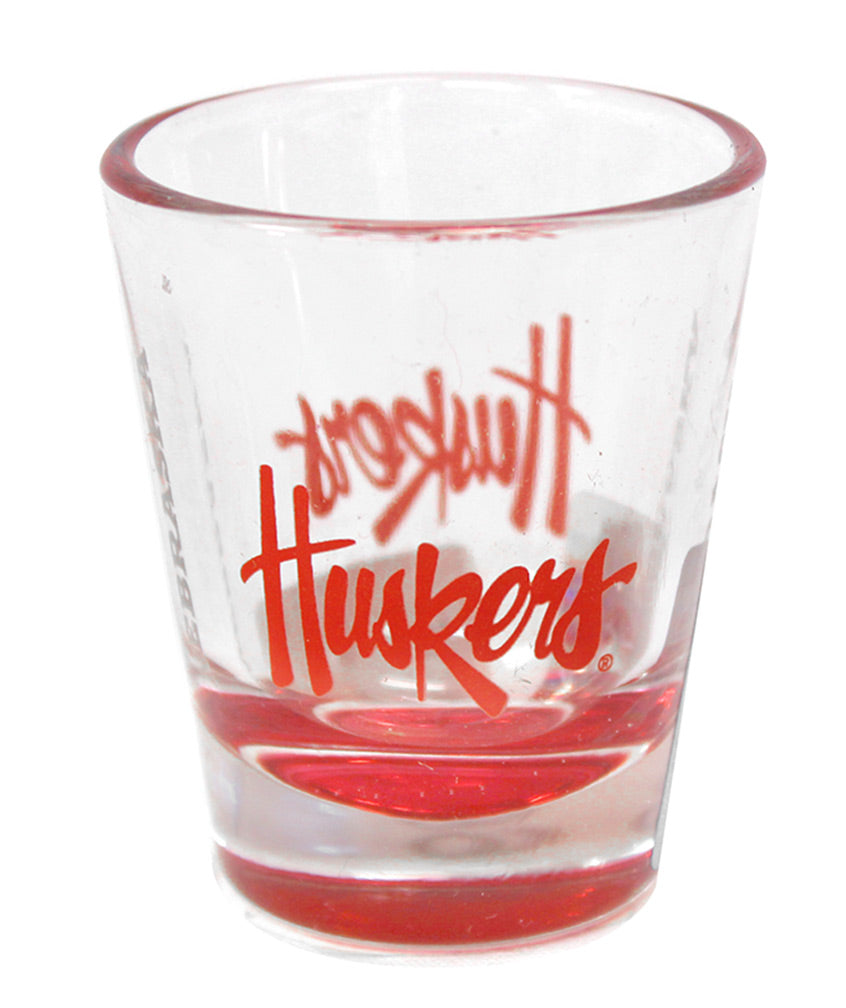 Red Bottom Huskers Shot Glass