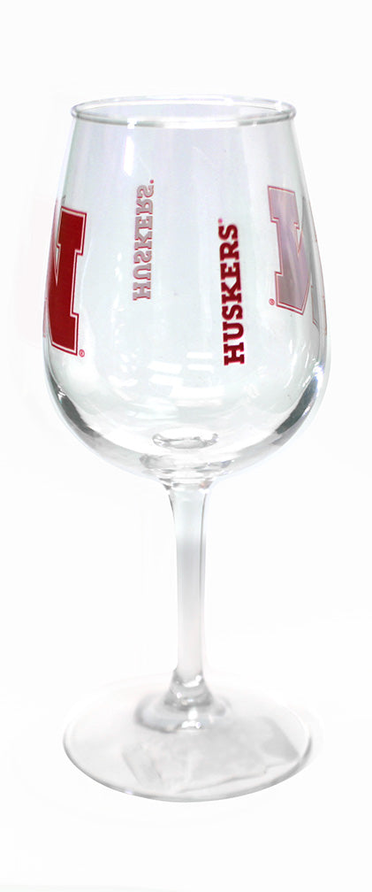 Nebraska Huskers Game Day Wine Glass