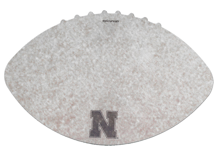 Nebraska N Football Shape Cutting Board