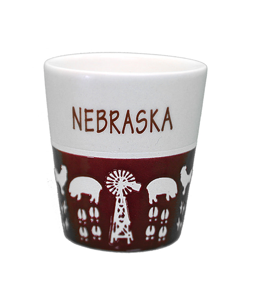 Nebraska Farmland Shot Glass