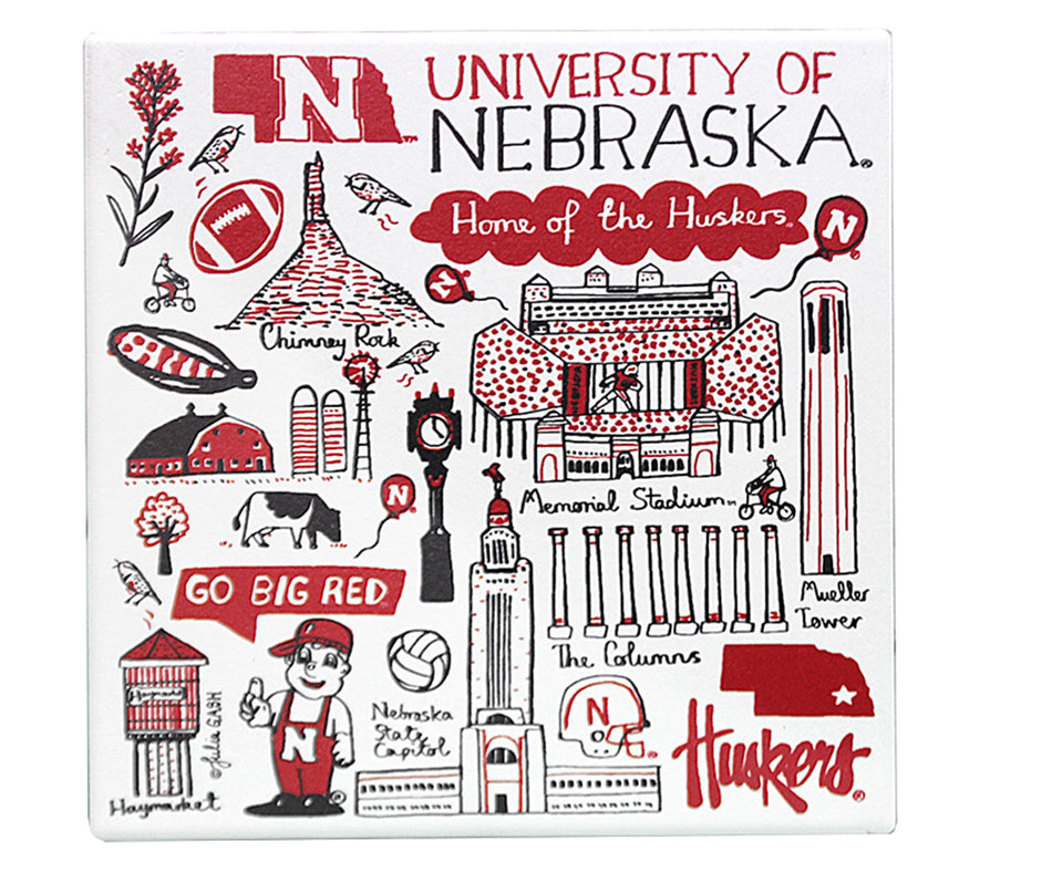 Husker Landmarks Julia Gash Stone Trivet