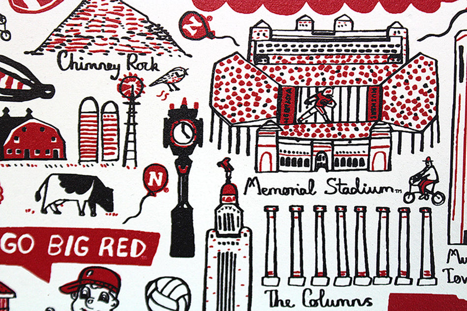 Husker Landmarks Julia Gash Stone Trivet