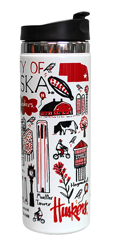 Husker Landmarks Julia Gash Stainless Steel Tumbler