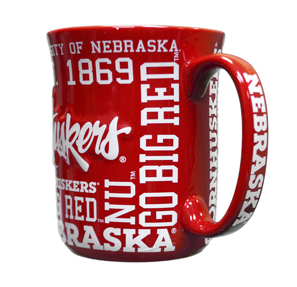 Huskers Sculpted Spirit Mug