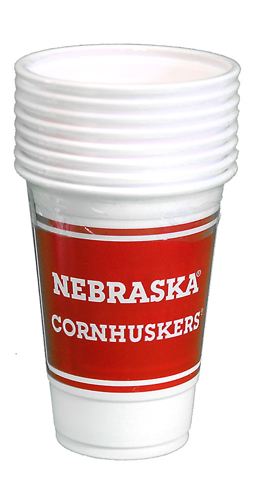 Nebraska Huskers 16 Ounce Party Cups 8-Pack