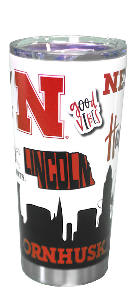 Nebraska Husker Home State 20oz Tumbler
