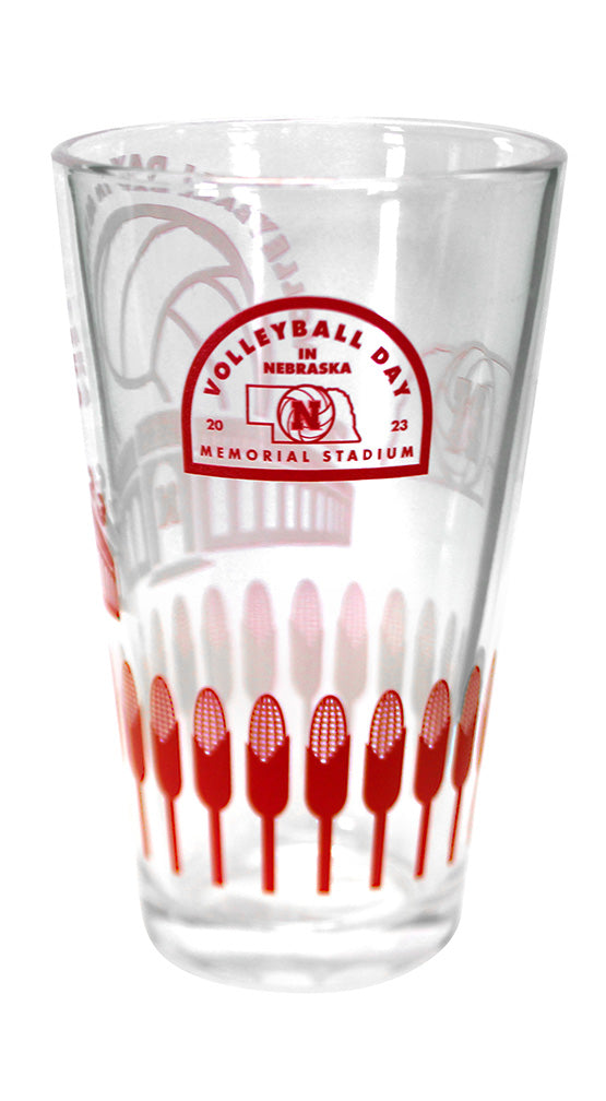 Volleyball Day In Nebraska Pint Glass