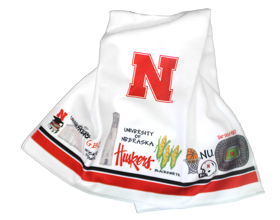 Husker Icons Hand Towel