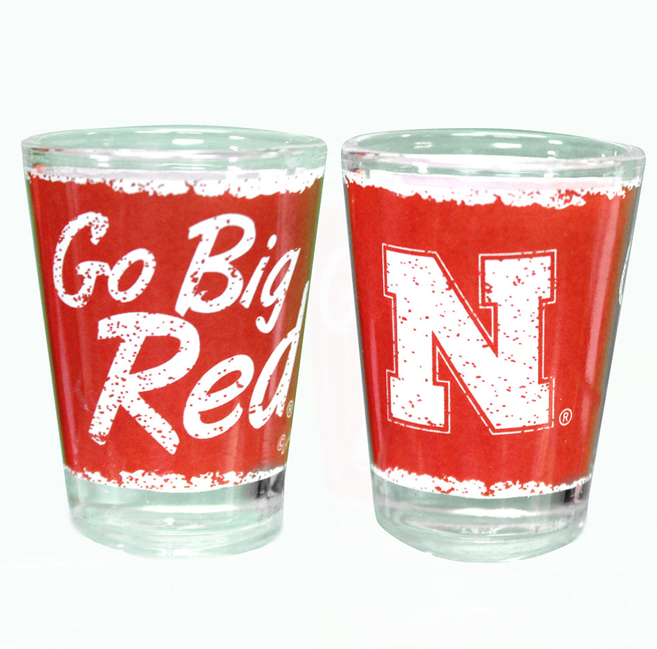 Nebraska Go Big Red Shot Glass
