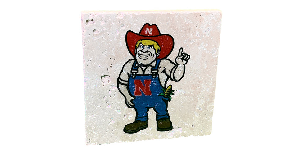 Herbie Husker Stone Coaster