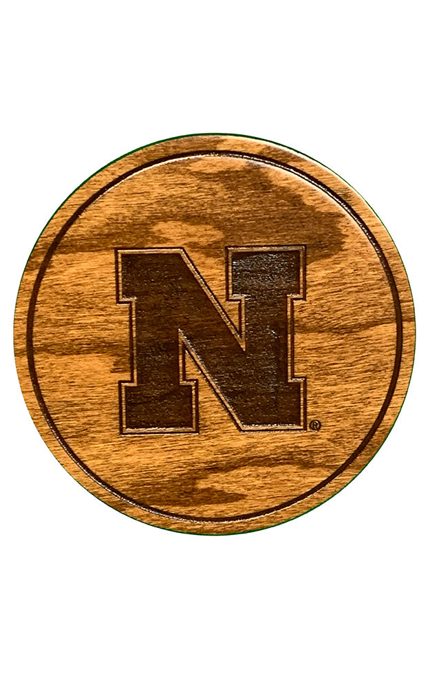 Nebraska Cherrywood Coaster