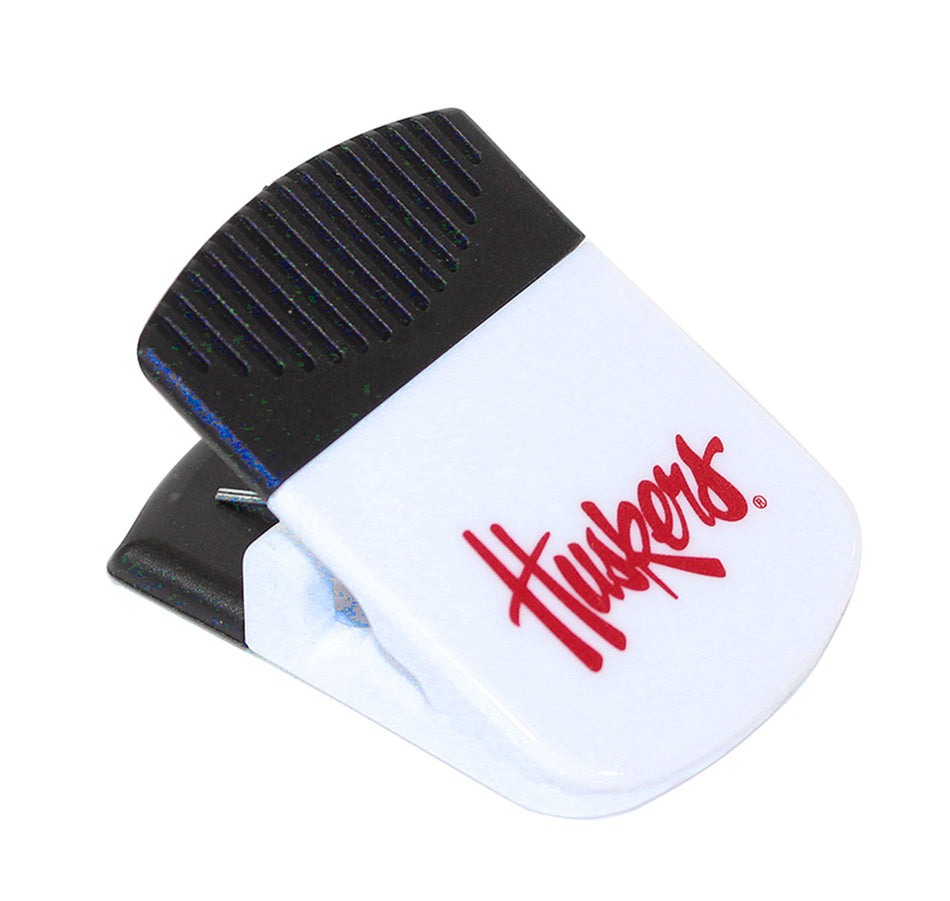 Huskers Script Magnet Clip