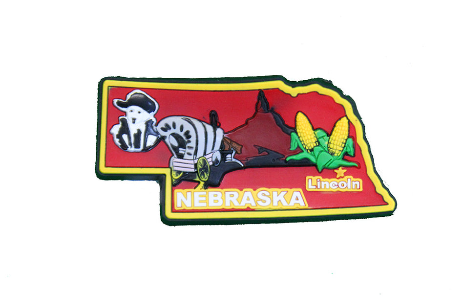Nebraska Cornhusker State Fridge Magnet