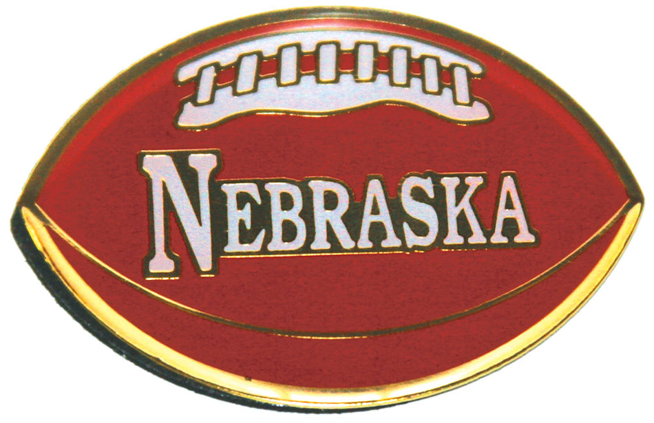 Brass Football Magnet