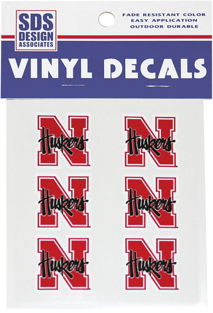 N Husker Decal 6 Pk