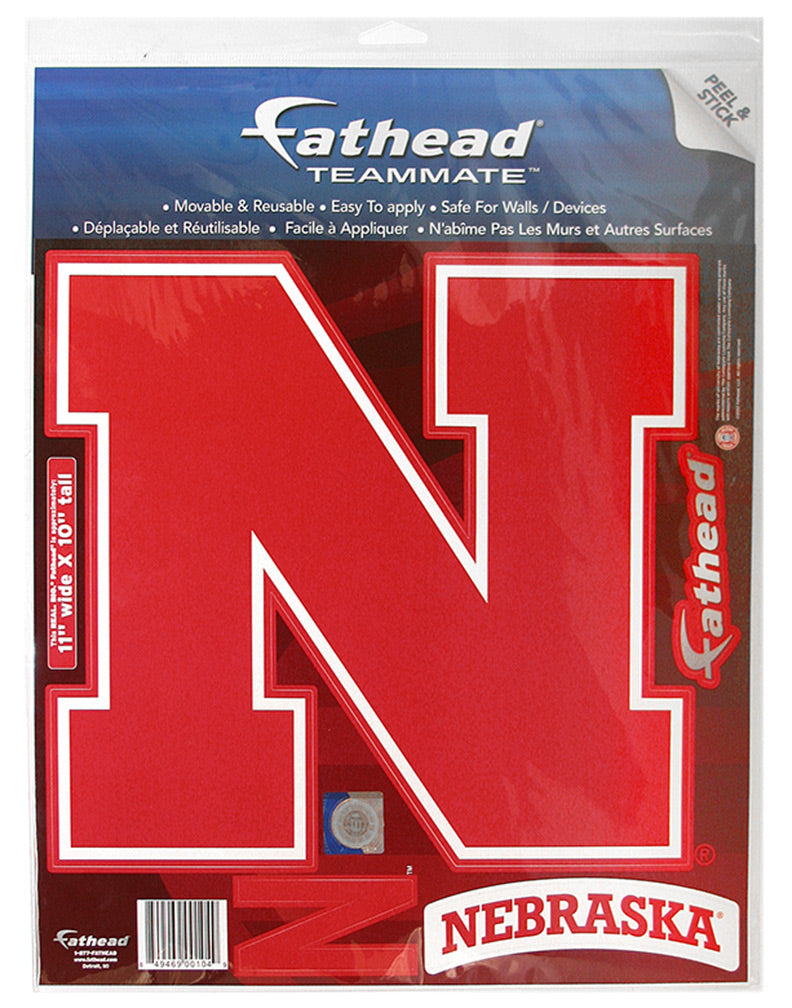 Fathead Nebraska Iron N Logo Wall Vinyl