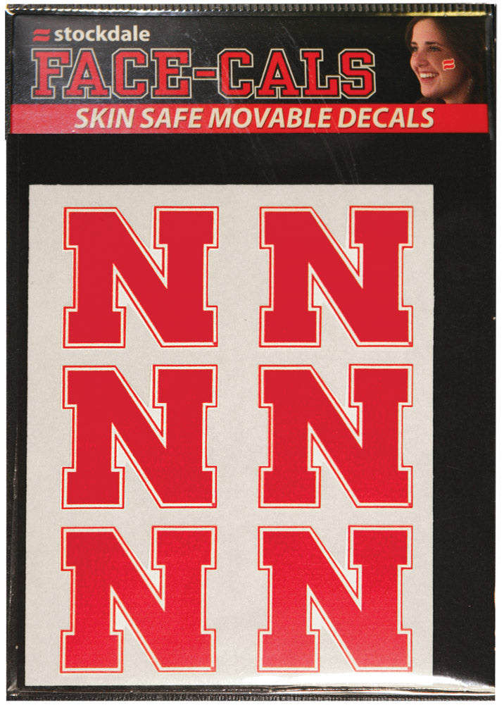 Movable Face Decals Block 'N' 6Pk