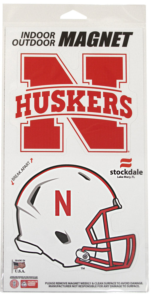 N Huskers and Speed Helmet Combo Magnets