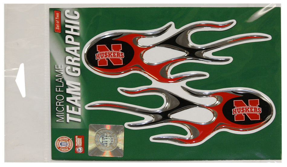 Husker Flame Graphics Stickers New Logo