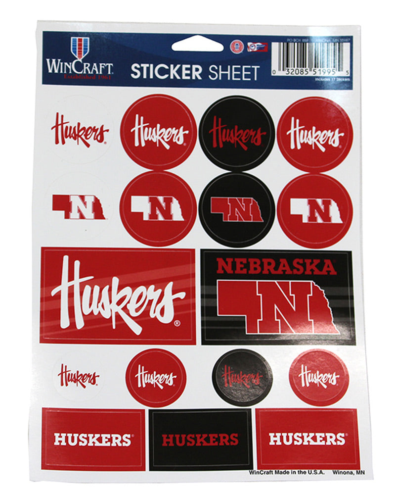Multi Pack Vinyl Nebraska Stickers