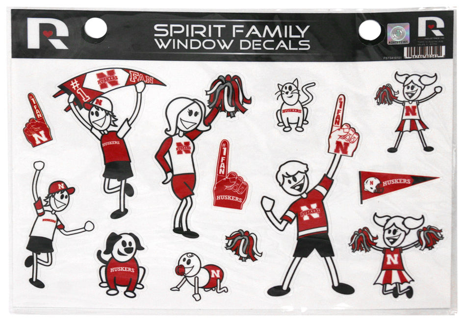 Husker Sticker Family