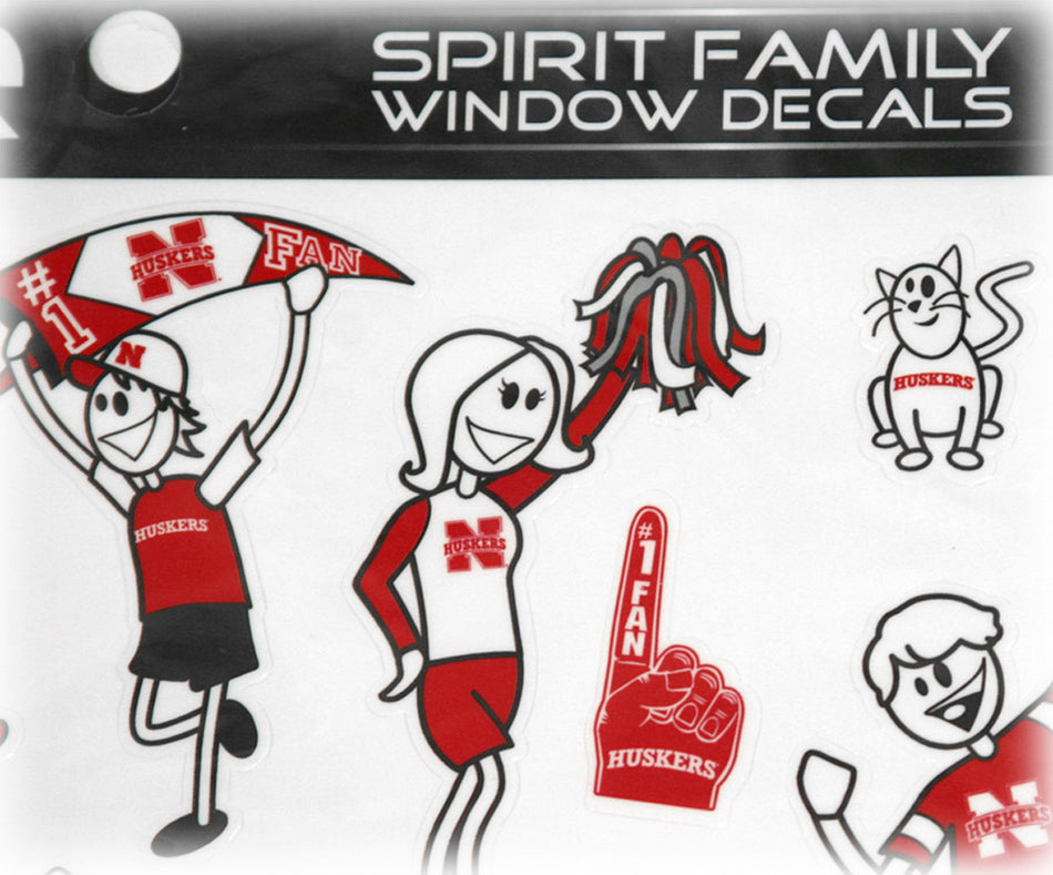 Husker Sticker Family