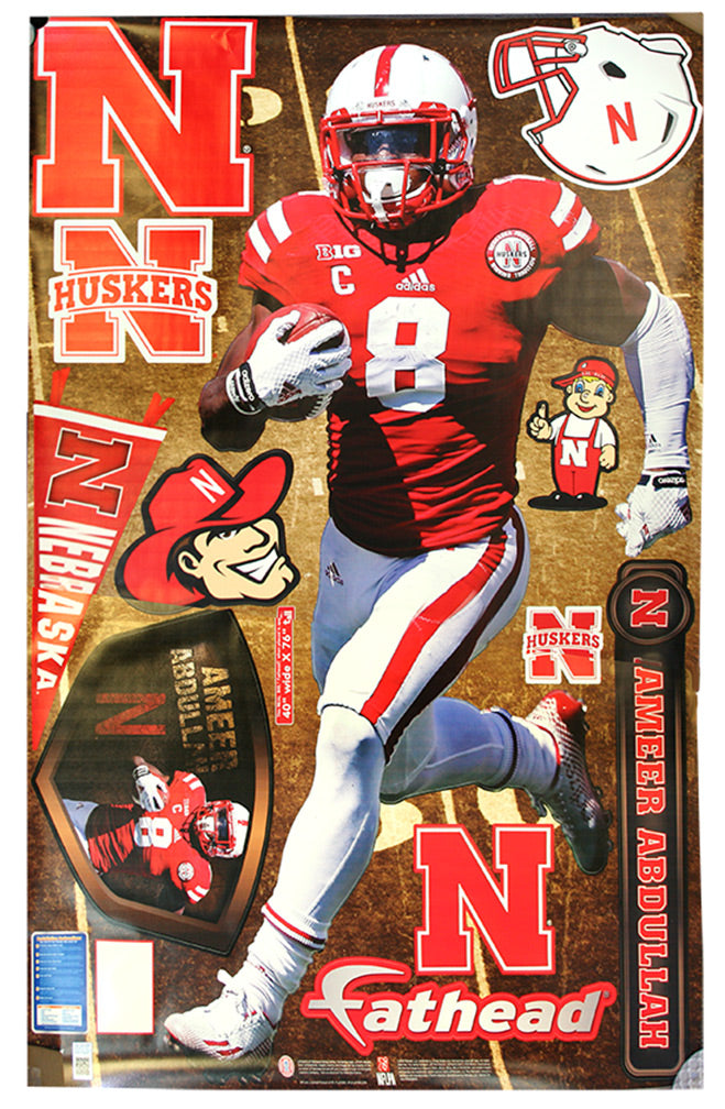 Ameer Abdullah Nebraska Fathead Wall Vinyl