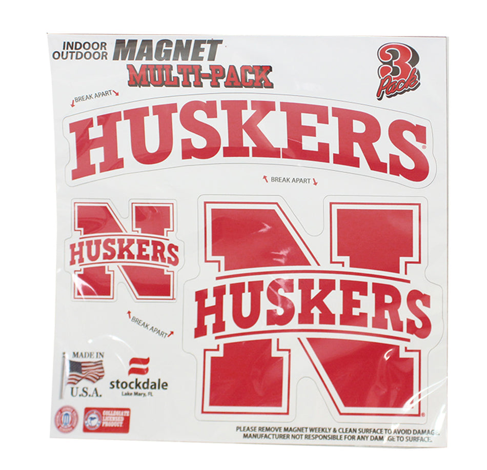 Nebraska Logo Magnet Set