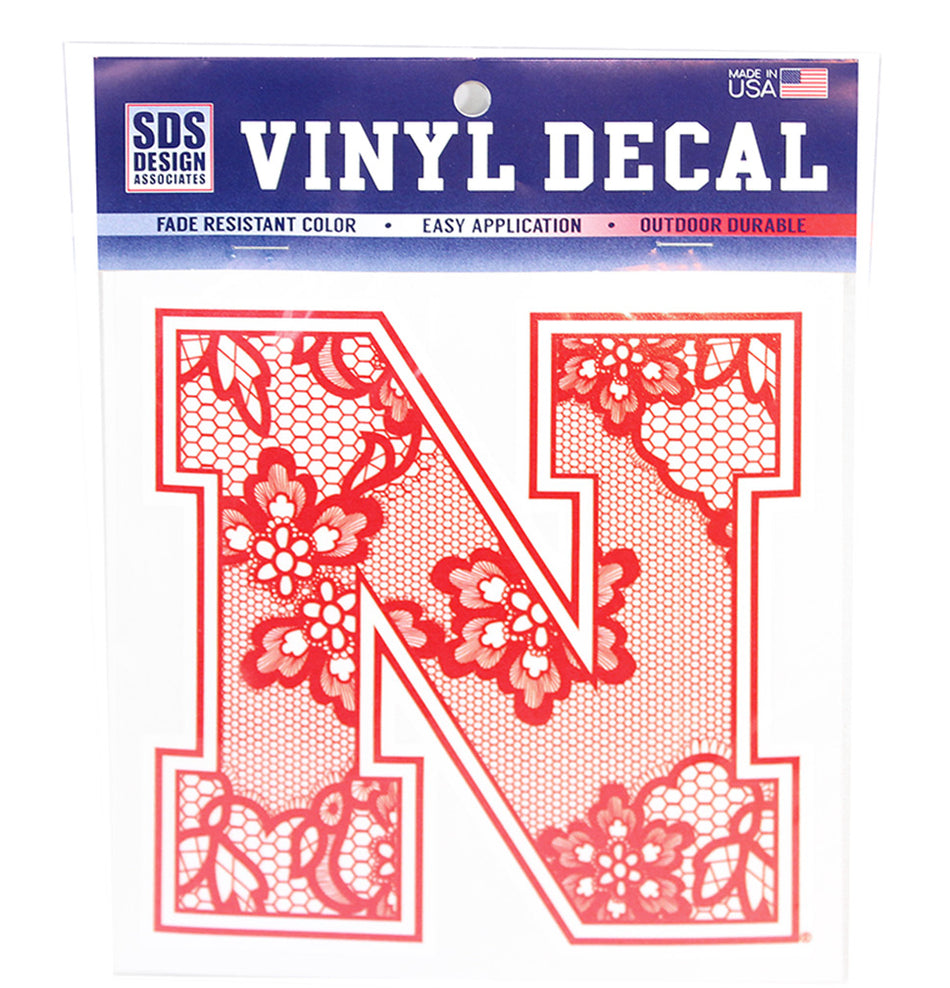 Nebraska N Lace Decal