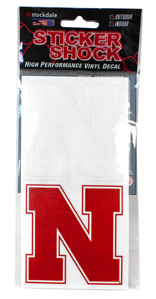 2 Pack Diecut White N Red Logos