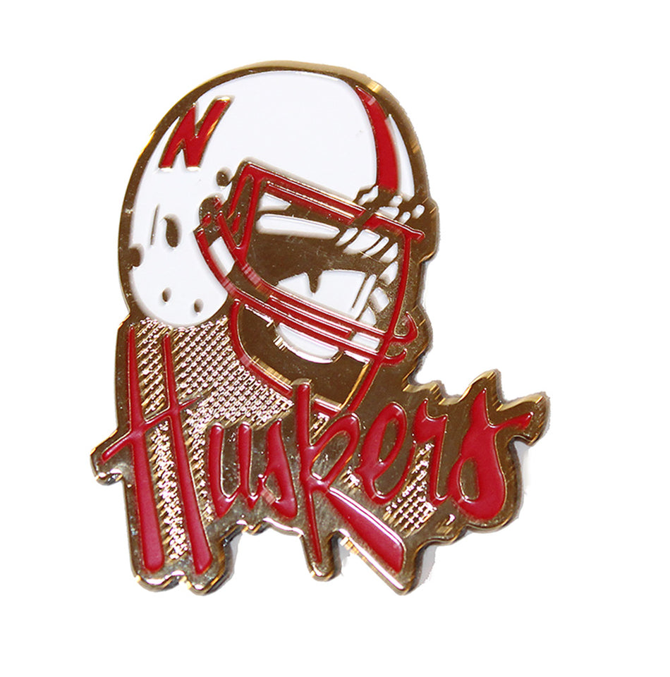 Huskers Helmet Gold Magnet
