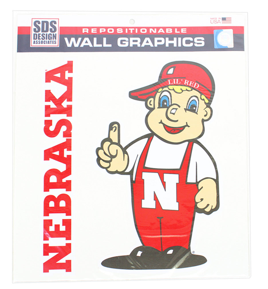 Lil Red Nebraska Wall Graphic 2 Pack