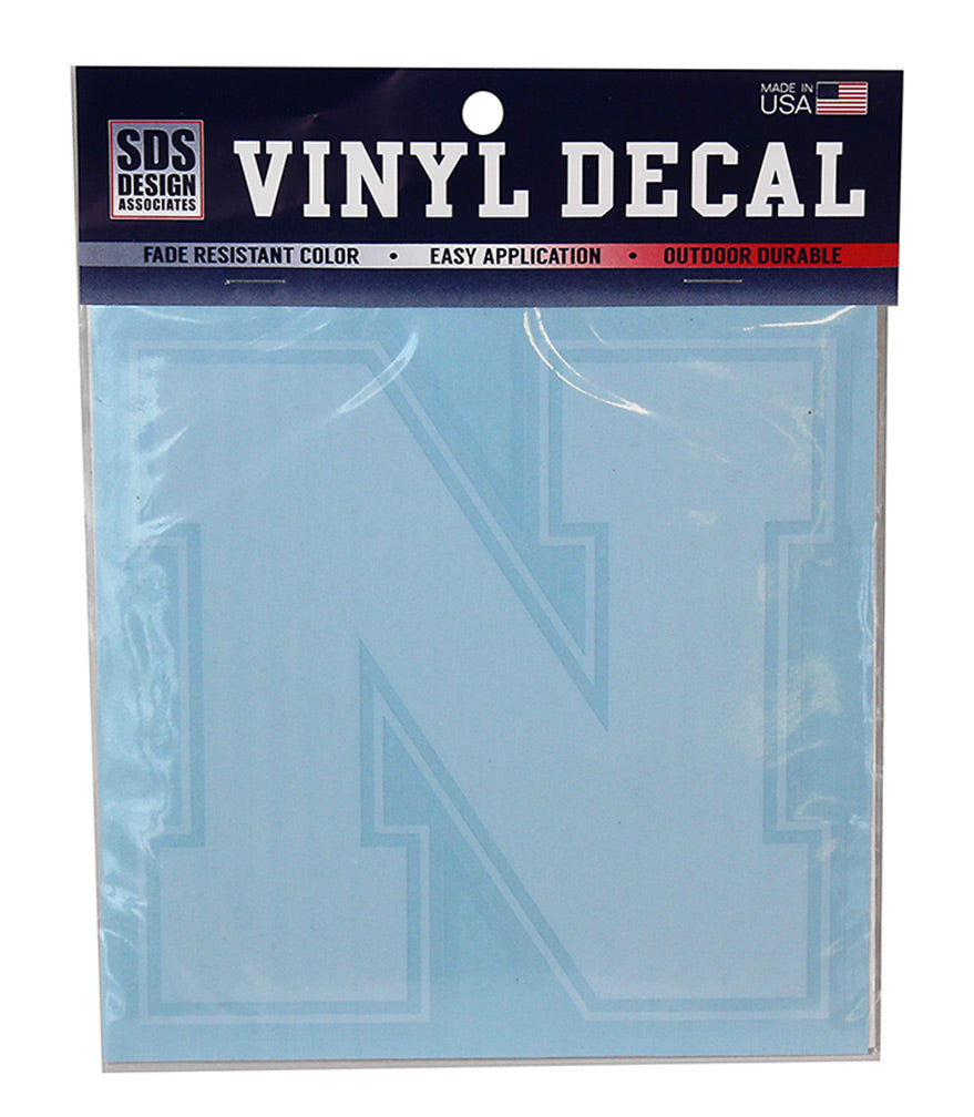 White N logo Decal 6 Inch