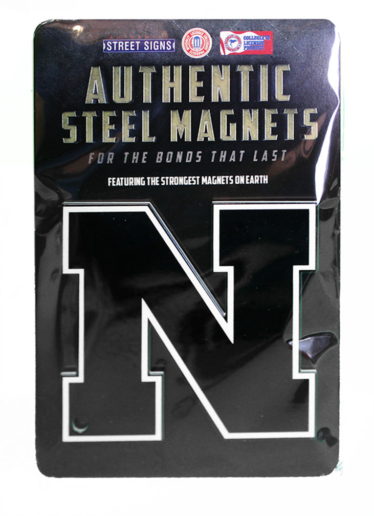 Nebraska N Steel Magnet - 4 Inch
