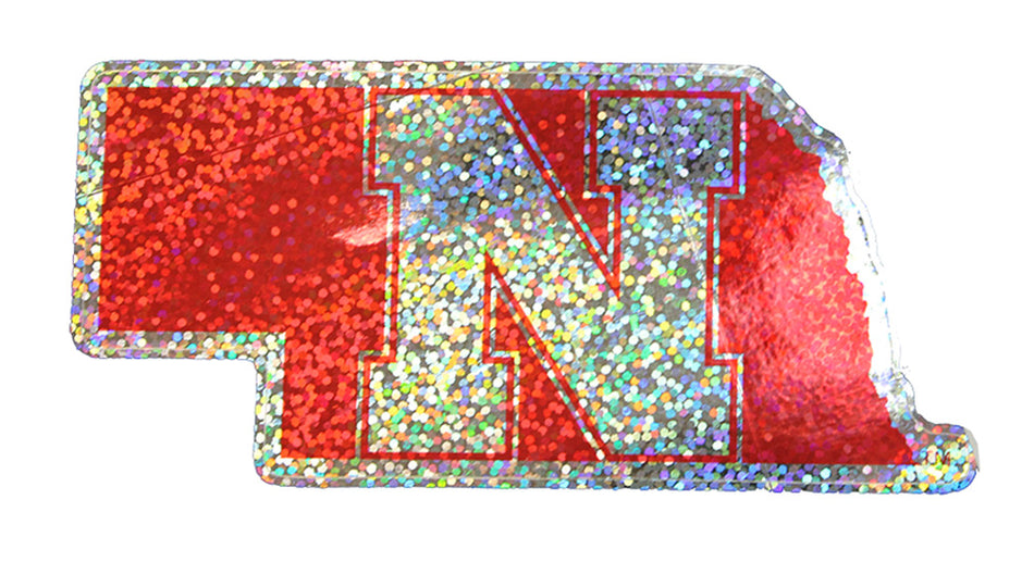Nebraska State Shimmer N Decal