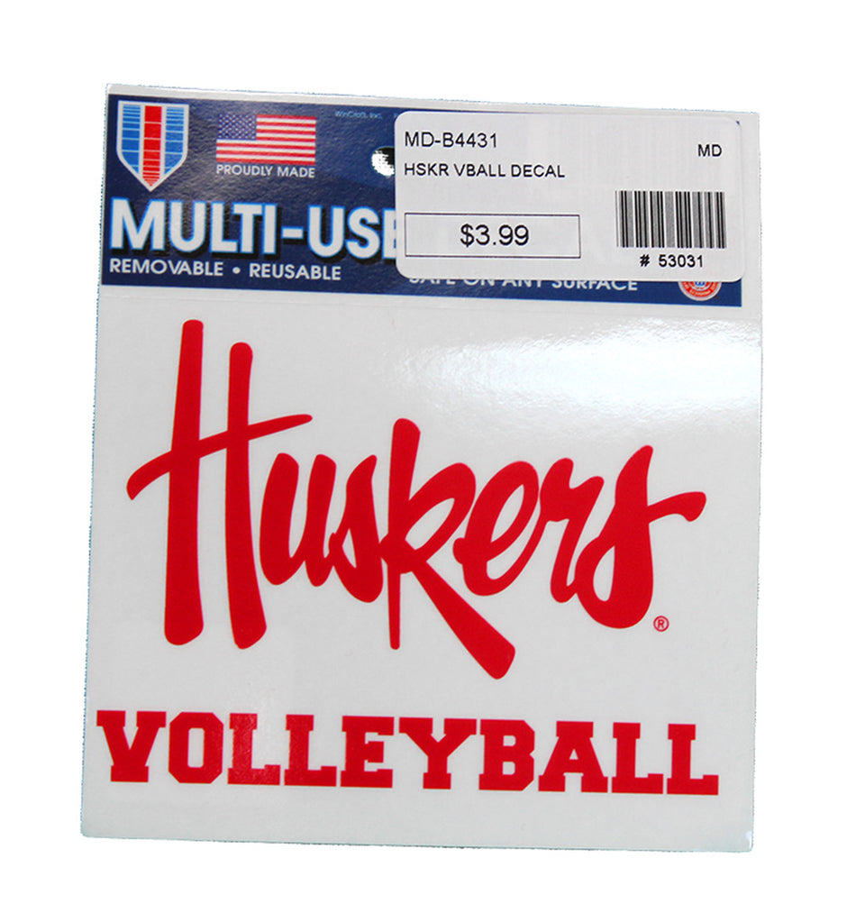 Huskers Volleyball Decal