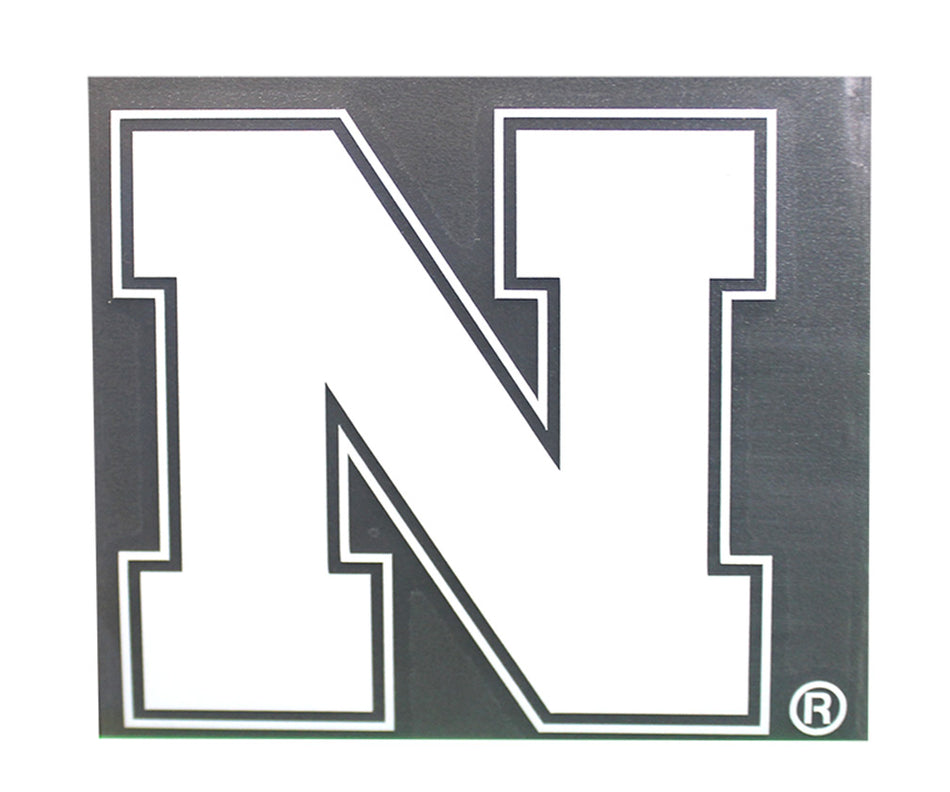 White Nebraska N Color Shock Decal